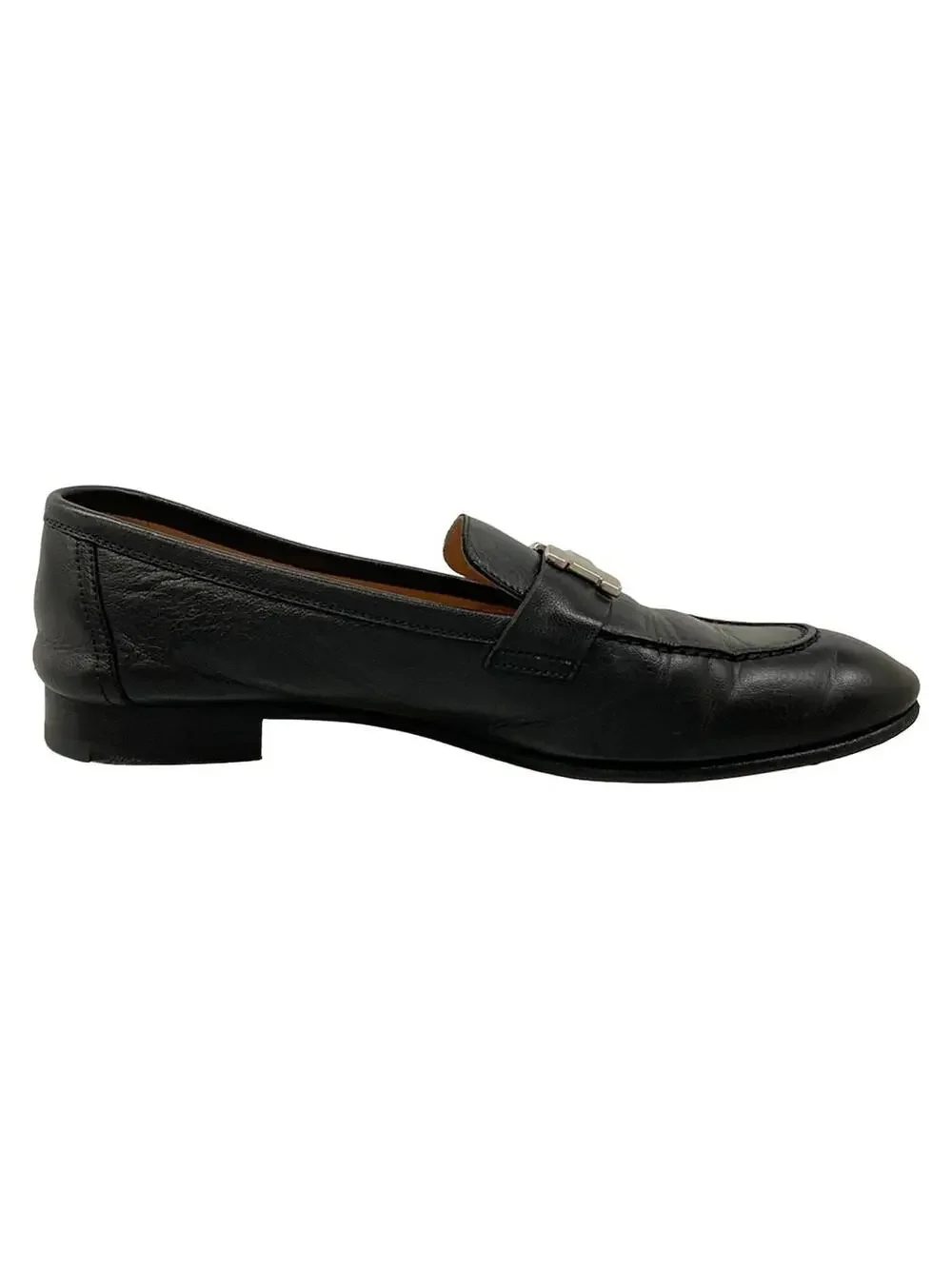 Hermes Black Leather Women's Shoes #278559H75B